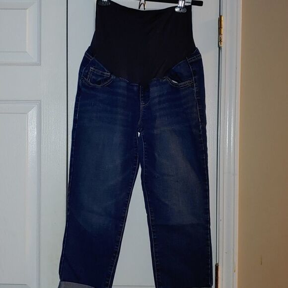Old Navy Denim - Old Navy full panel maternity capri cropped  jeans Sz 8  NWOT